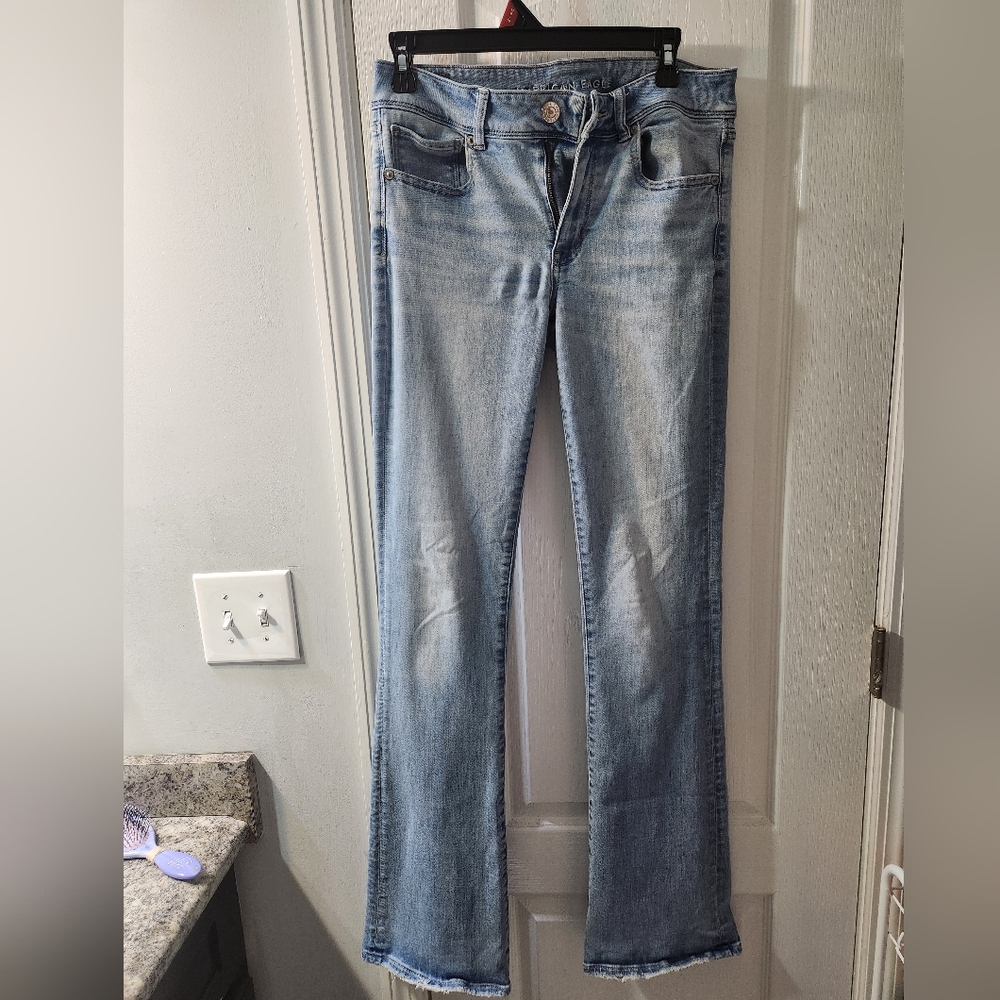 Womens American Eagle Next Level Stretch Size 8 Extra Long Jeans